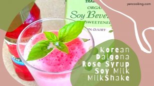 Romantic Korean Dalgona Rose Syrup SoyMilk AKA MilkShake