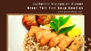 Red Chef Malaysian Instant Green Tom Yum Soup Noodles