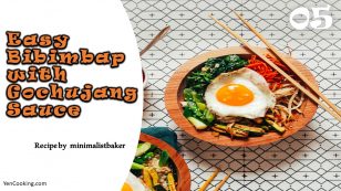 Best 5 Recipes Cooking with Kimchi: Easy Bibimbap with Gochujang Sauce
