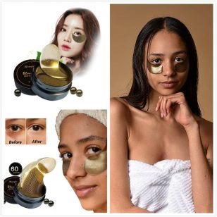 Korean Black Gold Pearl Collagen Eye Patch Anti Wrinkle Eye Mask Eye Care Gel Pad