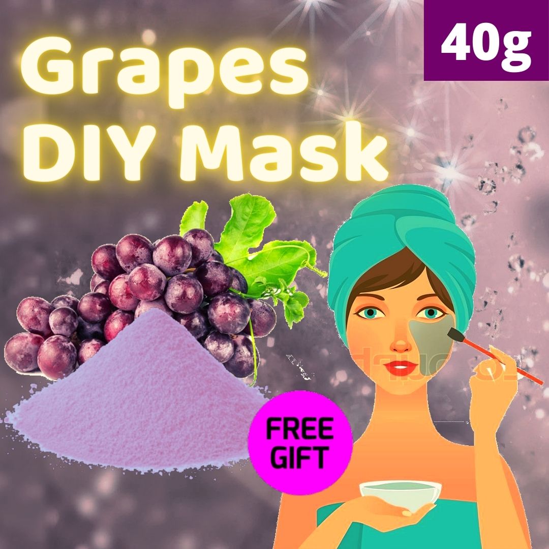 Jelly Grapes Powder DIY Face Beauty Cold Mask Packs 40g